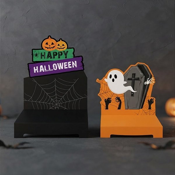 Kit Suporte para Doces "Scary Night" Halloween - 2 unidades - Cromus - Rizzo
