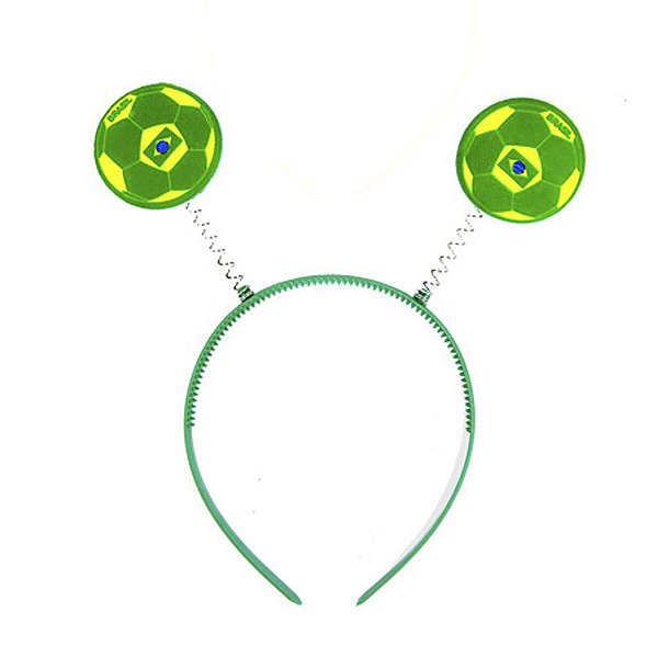 Tiara Verde - Tema Brasil - Bola - 1 unidade - Rizzo