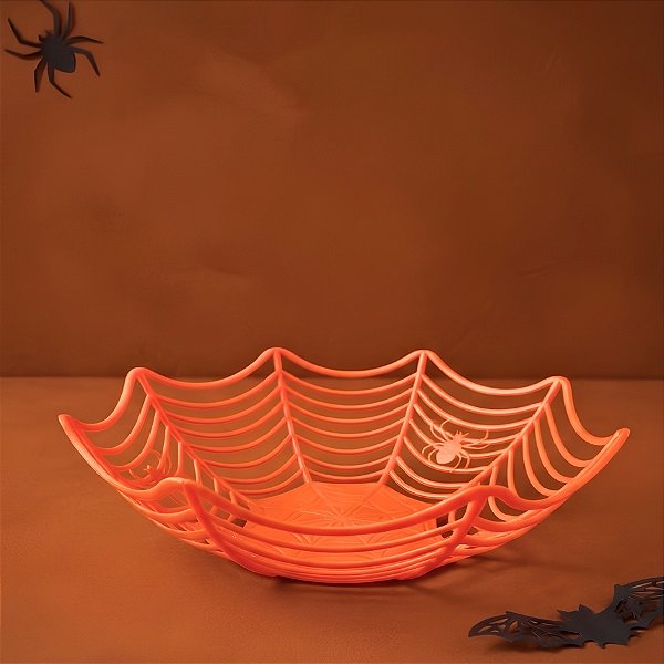 Cesta Teia das Aranhas - Laranja - 1 unidade - Cromus - Rizzo