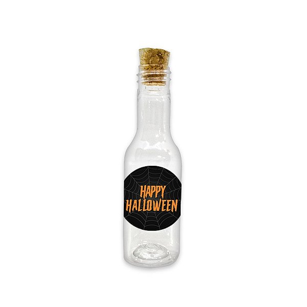Garrafinha de Plástico 50ml com Tampa Rolha - Halloween Scary Night - 10 unidades - Rizzo