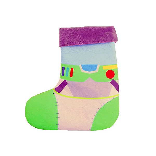 Enfeite Bota p/ Pendurar "Buzz Lightyear" - Toy Story - 20 cm - Natal Disney - 1 unidade - Cromus - Rizzo