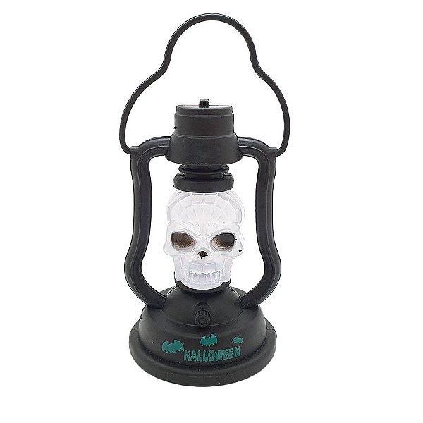 Vela Candieiro Com LED - Caveira - Halloween - 1 unidade - Rizzo Confeitaria