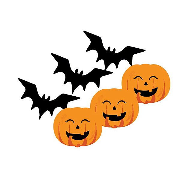 Micro Aplique - Halloween - 5 x 3 cm - 6 unidades - Rizzo Confeitaria