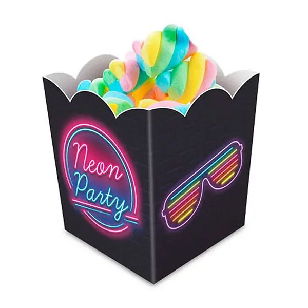Cachepot Festa Neon - 8 unidades - Junco - Rizzo Confeitaria