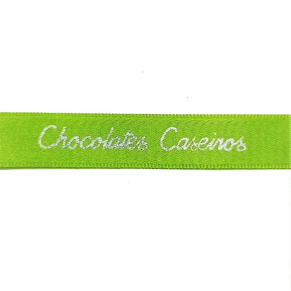 Fita de Cetim Verde Chocolates Caseiros - ECF003H - Cor 098 - 15mm x 10m - 1 unidade - Progresso - Rizzo