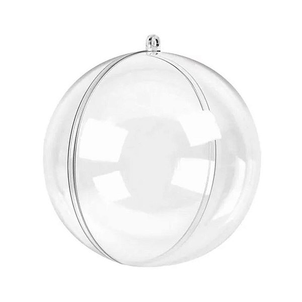 Bola de Acrílico - Transparente - 11cm - 5 unidades - Rizzo