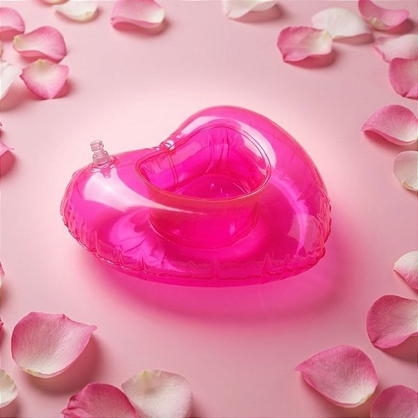 Mini Bóia para Copo - Coração - 01 unidade - Cromus - Rizzo Festas