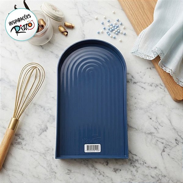 Bandeja Arco - BD-A - 220 x 122 - Verde Esmeralda - 1 unidade - Só Boleiras - Rizzo