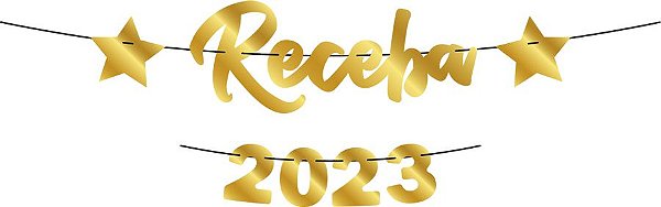 Faixa Ano Novo - Receba 2023 - 1 unidade - Regina - Rizzo