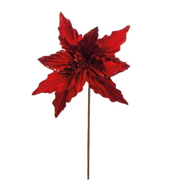 Flor Poinsétia Natal Vermelha - 40cm - 1 unidade - Cromus - Rizzo - Loja de  Confeitaria | Rizzo Confeitaria