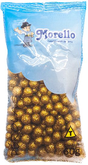 Confeitos Sweet Glow - Dourado Holográfico M - 1 unidade - Morello - Rizzo