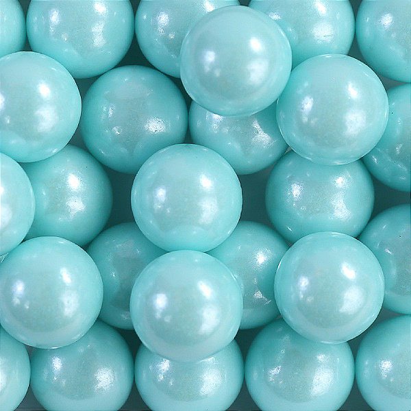 Confeito Sugar Beads Perolizado Azul Claro - 14mm - 1 unidade - Cromus Linha Profissional Allonsy - Rizzo