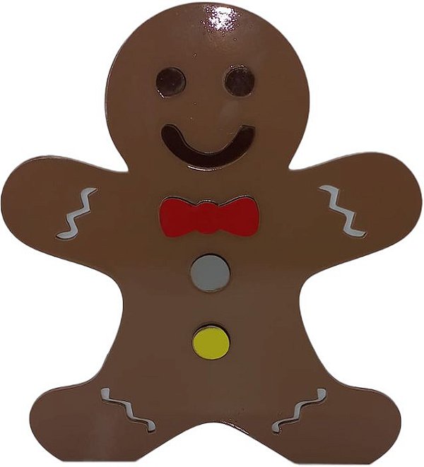 Display Decorativo de Natal - Boneco de Gengibre - 25 Centímetros - 1 unidade - Top Line - Rizzo