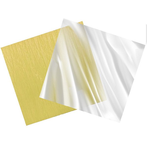 Papel Crepom para Bem Casado - Dourado - 50 unidades - Rizzo