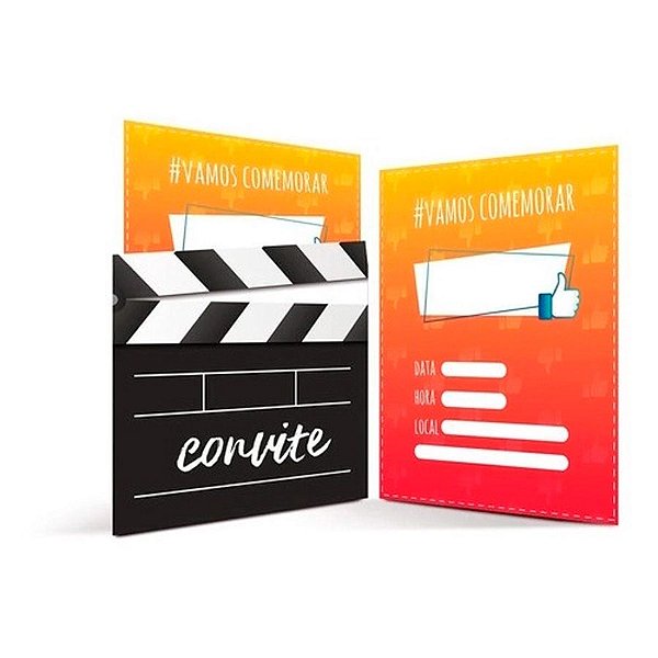 Convite - Festa Influencer - 8 unidades - Cromus - Rizzo