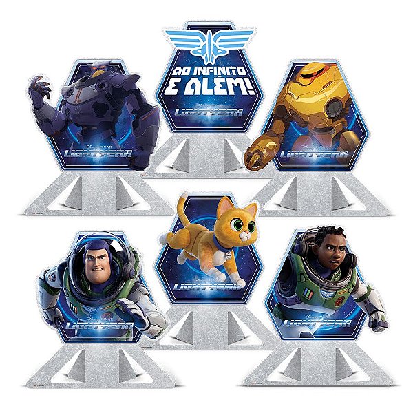 Decoracao De Mesa - Lightyear - 6 unidades - Regina - Rizzo