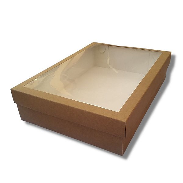 Caixa com Visor Kraft - KB31 - 35x25x8cm - 1 unidade - Rizzo
