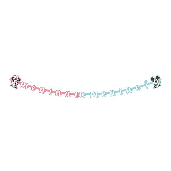 Faixa Decorativa Chá Revelação Disney - 1 unidade - Regina - Rizzo Confeitaria