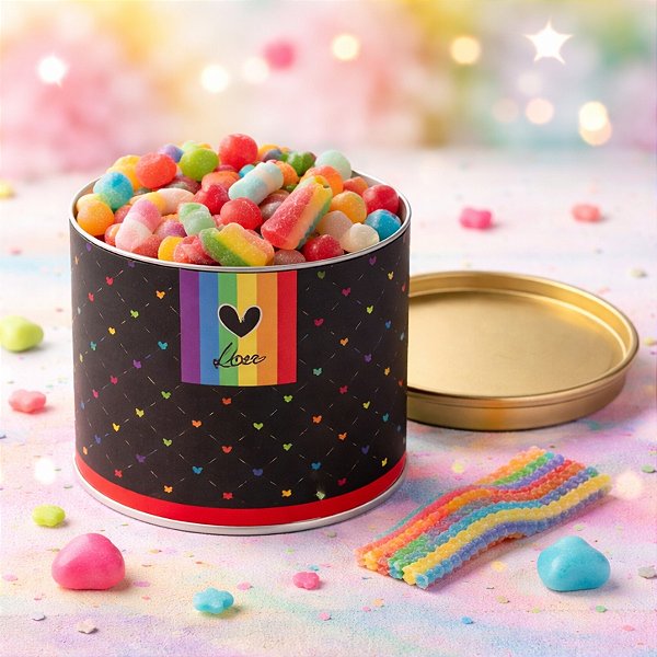 Lata para Bombons Pride 7 x 10 cm - 1 unidade - Cromus Páscoa - Rizzo