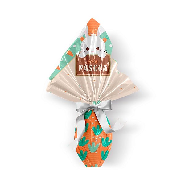 Saco Express 44x44cm para Ovos de 500g a 750g - Seed - 5 unidades - Cromus Páscoa - Rizzo