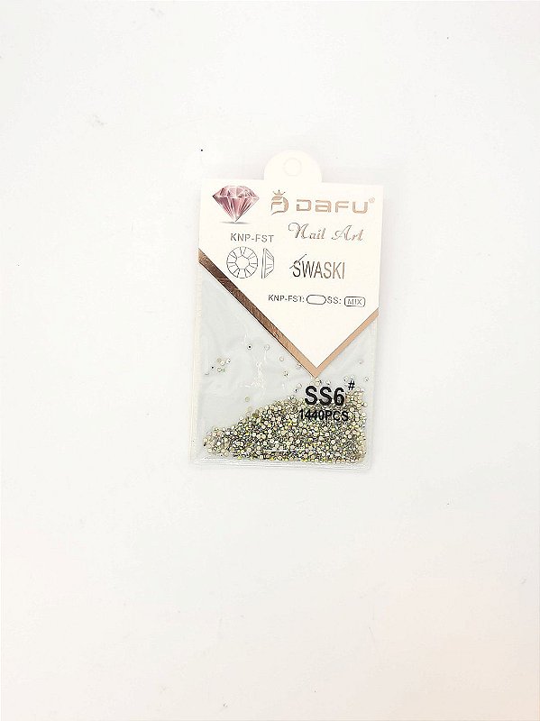 Strass Diamante Prata/Dourado - SS6 - 1 unidade - Rizzo