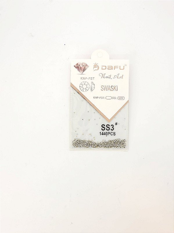 Strass Diamante Dourado/Nacarado - SS3 - 1 unidade - Rizzo