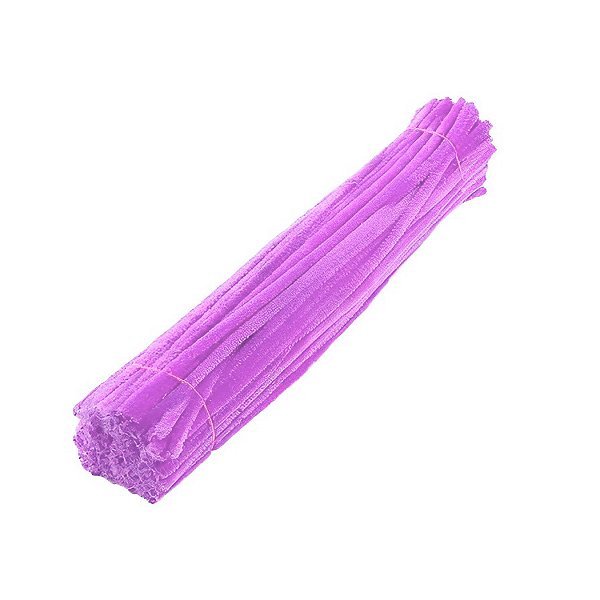 Haste de Chenille 30 cm - Lilás - 100 unidades - Artlille - Rizzo