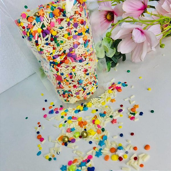 Confeito Decorativo - Fairy Sprinkles - Sortido - 250g - 1 unidade - Rizzo