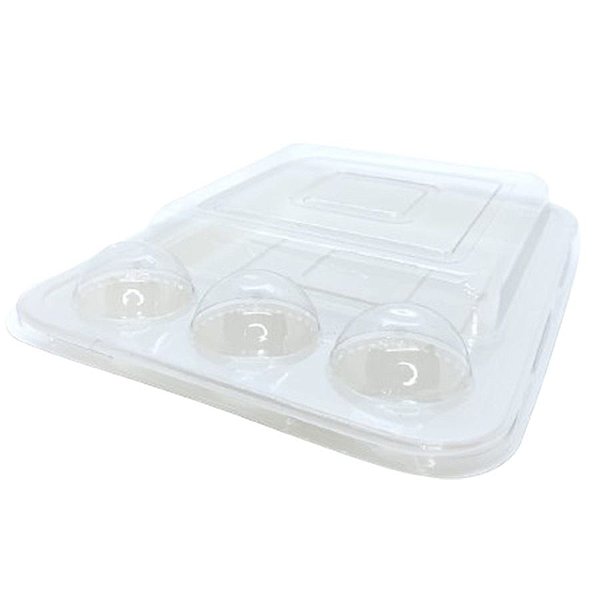 Blister 3 Brigadeiros e 1 Fatia de Bolo - Branco - 10 unidades - Rizzo