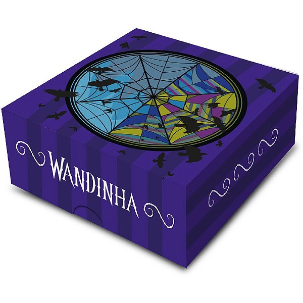 Caixa 4 Doces Quadrada - Wandinha - 6 unidades - FestColor - Rizzo