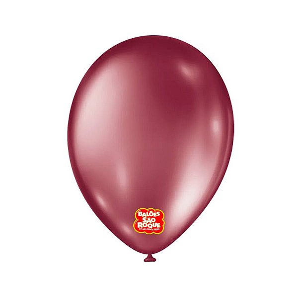 Balão de Festa Metallic - Marsala - São roque - Rizzo