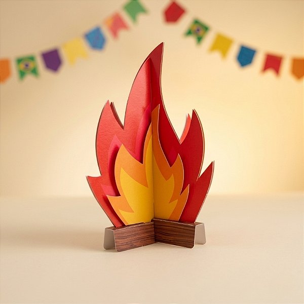 Fogueira Decorativa 3D - 2 unidades - Cromus - Rizzo