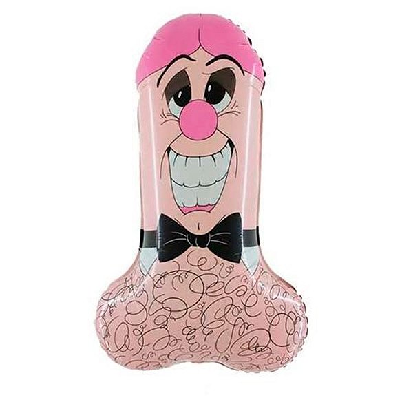 Balão de Festa Metalizado 35" 89cm Erótico - MR. PEE PEE - 1 unidade - Flexmetal - Rizzo