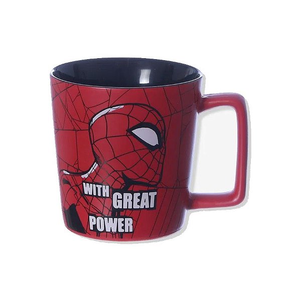 Caneca de Cerâmica Buck Homem Aranha - 400ml - 1 unidade -Disney Original - Rizzo