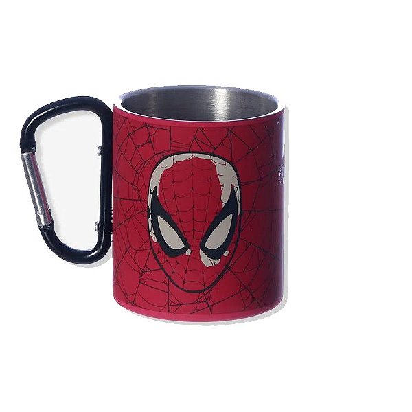 Caneca Mosquetão Spider-Man - 300ml - 1 unidade - Zona Criativa - Rizzo