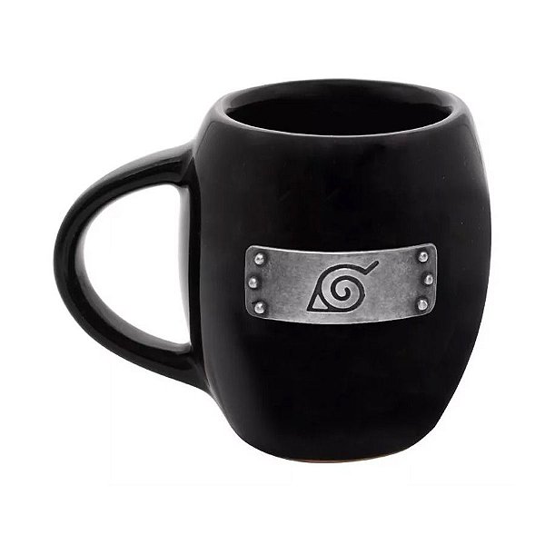 Caneca de Porcelana Oval Aldeia da Folha Naruto - 350ml - 1 unidade - Zona Criativa - Rizzo