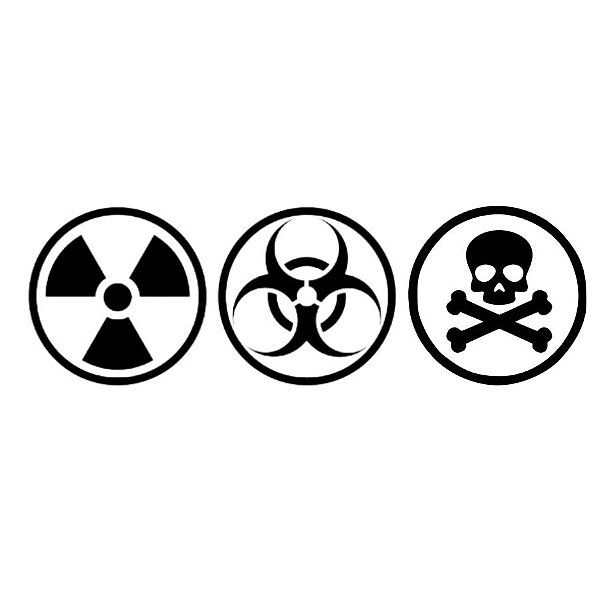 Cartela Transfer Adesivo Halloween - Radioativos - 1 unidade - Rizzo