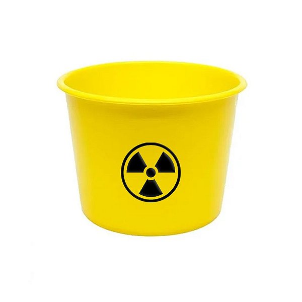 Balde de Pipoca Amarelo - Radioatividade - 1 unidade - Rizzo