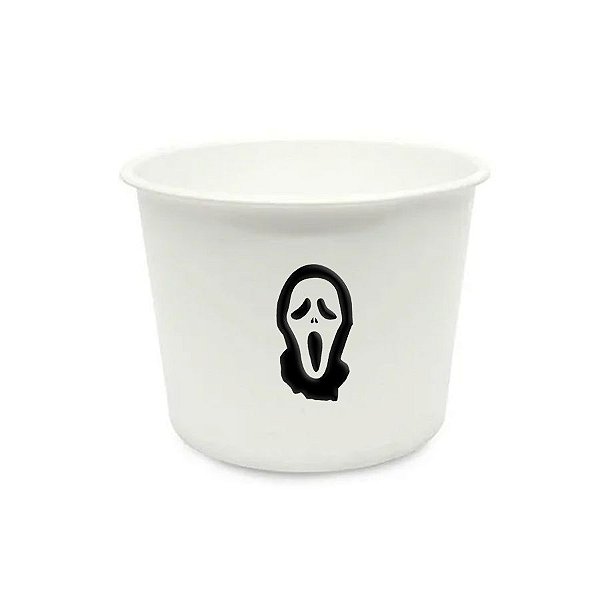 Balde de Pipoca Branco - Silhueta Pânico - 1 unidade - Rizzo