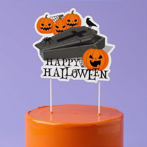 Topo de Bolo - Travessuras Halloween - 1 unidade - Cromus - Rizzo