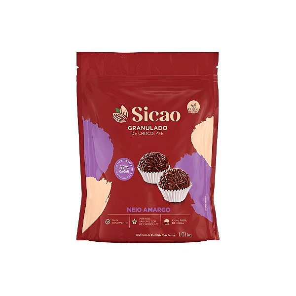 Granulado de Chocolate Meio Amargo - 300g - 1 unidade - Sicao - Rizzo