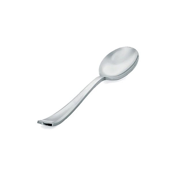 Colher Média Luxo Prata - 12 cm - 24 unidades - Cromus - Rizzo