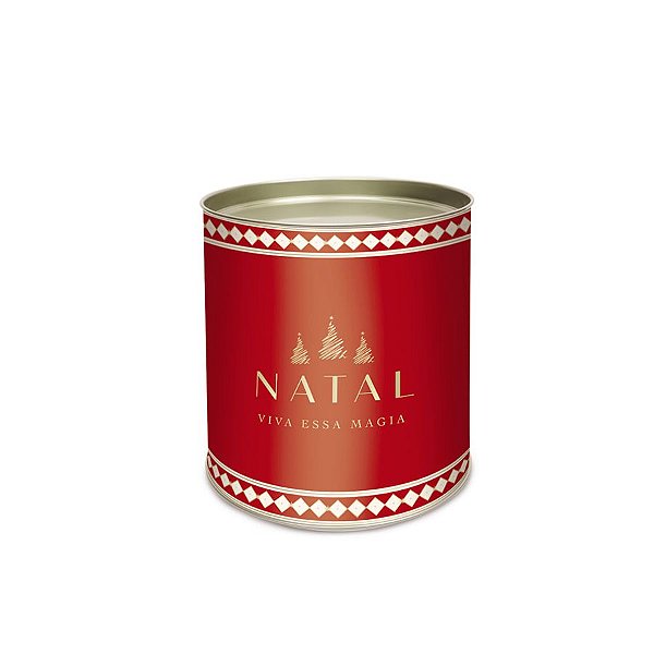 Lata Para Doces Rígida - Natal Viva Magia - 1 unidade - Cromus - Rizzo