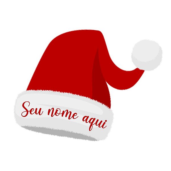 Gorro de Natal Personalizado com Nome - 1 unidade - Rizzo Personalizado