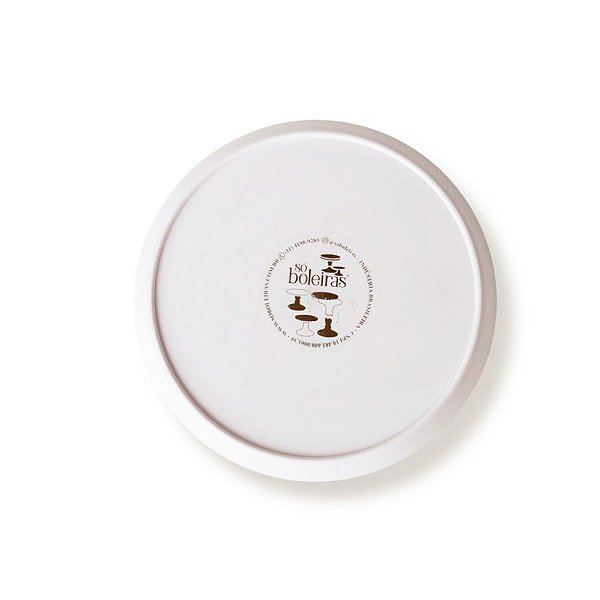 Tampo Cogumelo Fosco - 170mm - Off White - 1 unidade - Só Boleiras - Rizzo