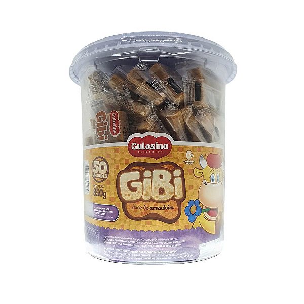 Doce de Amendoim Gibi 17g - 50 unidades - Gulosina - Rizzo