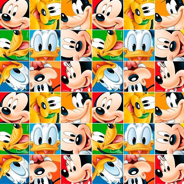 Folha para Ovos de Páscoa Mickey e Turma 69x89cm - 25 unidades - Cromus - Rizzo