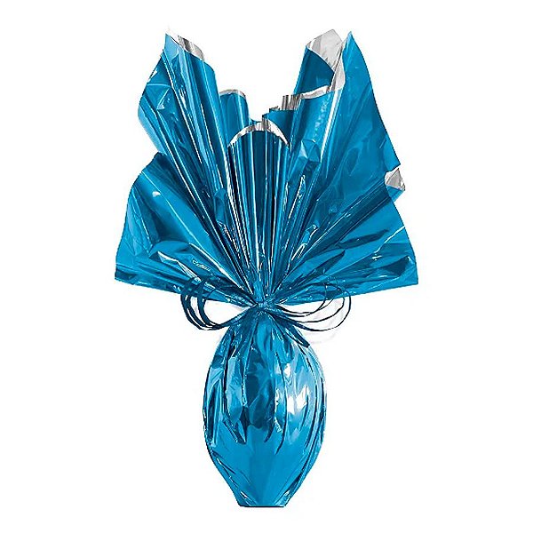 Folha para Ovos de Páscoa Metalizado Azul 69x89cm - 25 unidades - Cromus - Rizzo