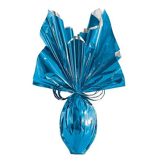Folha para Ovos de Páscoa Metalizado Azul 69x89cm - 25 unidades - Cromus - Rizzo