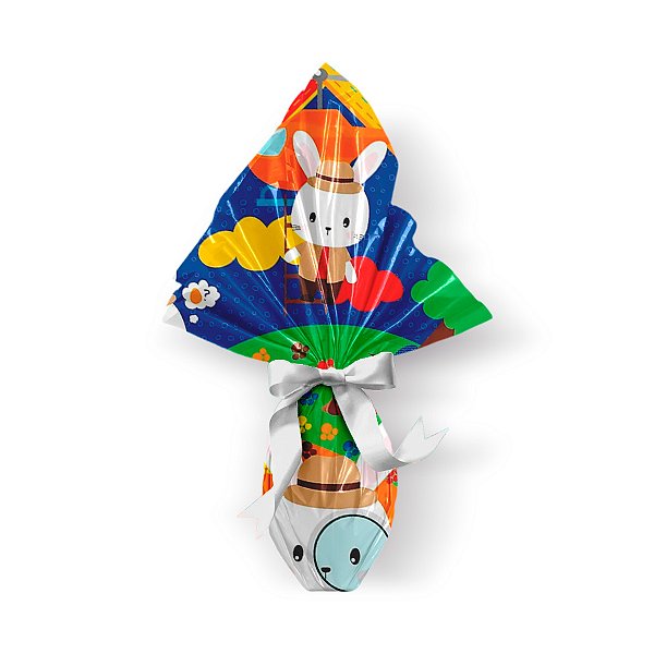 Saco Express 32x32cm para Ovos de 150g a 200g - Detetive Azul - 25 unidades - Cromus - Rizzo